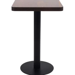 vidaXL Bistrotafel 50x50 cm MDF donkerbruin
