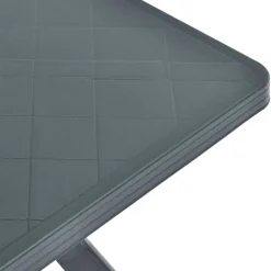 vidaXL Bistrotafel 70x70x72 cm kunststof antraciet