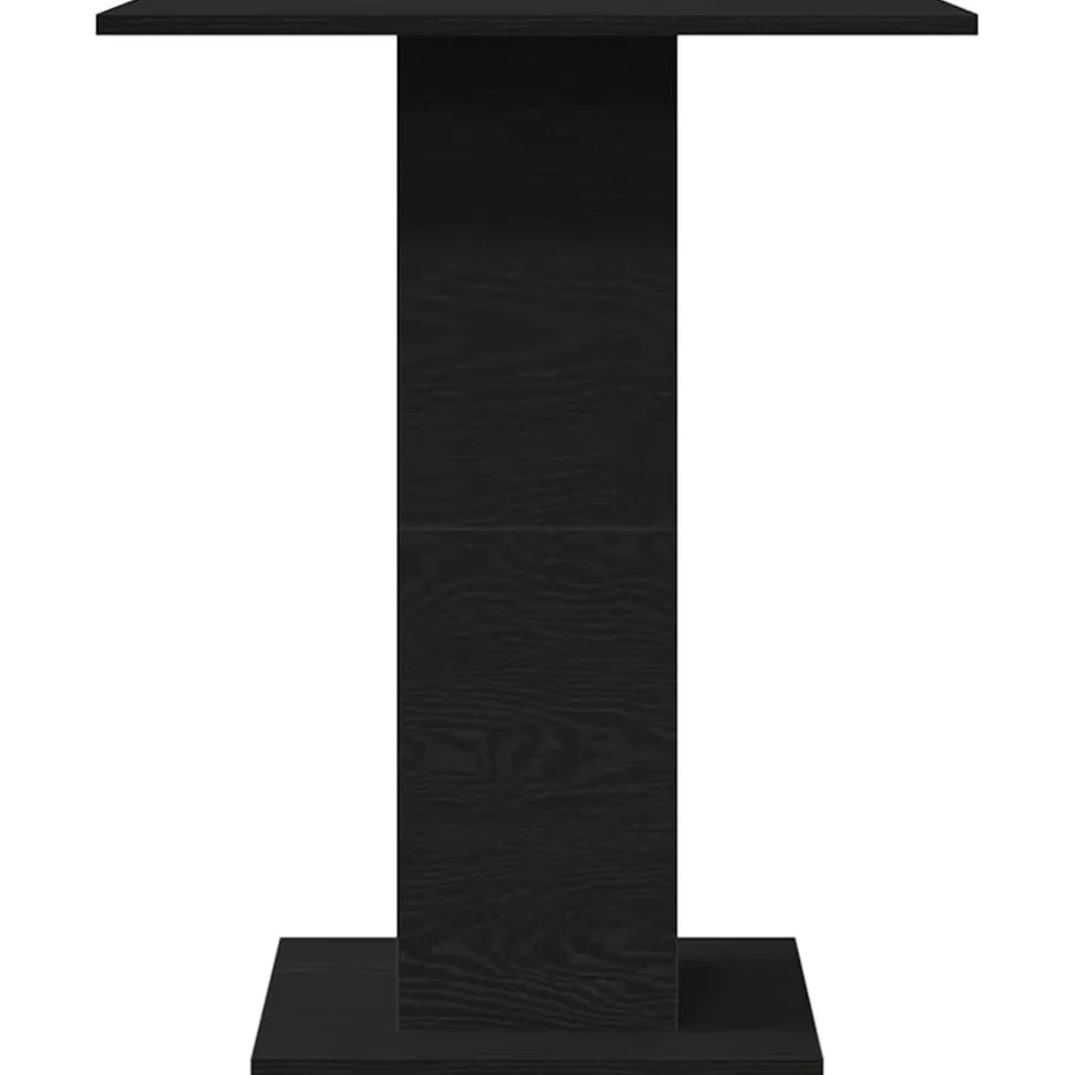 vidaXL Bistrotafel Zwart Eiken 60x60x75 cm Bewerkt Hout