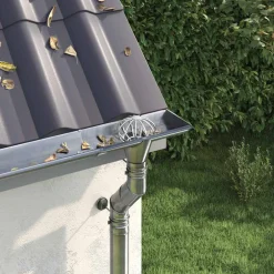vidaXL Bladvanger voor goot 2 st Zilver 50 mm Roestvrij staal