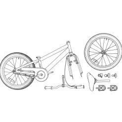 vidaXL BMX Fiets 20 Inch voor boven de 9 jaar Oranje