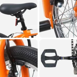 vidaXL BMX Fiets 20 Inch voor boven de 9 jaar Oranje