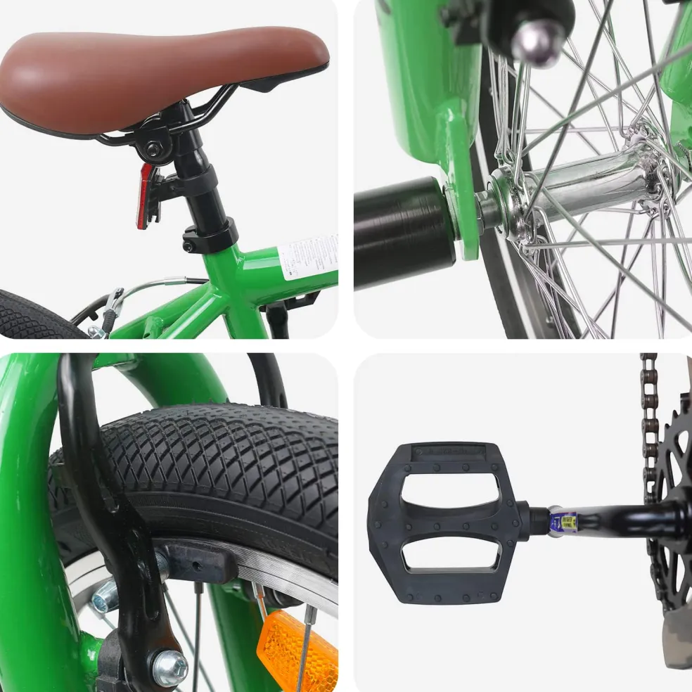 vidaXL BMX Fiets 16 Inch voor 5-8 jaar oud Groen