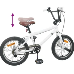 vidaXL BMX Fiets 16 Inch voor 5-8 jaar oud Wit