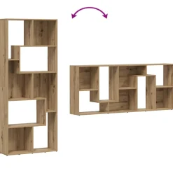 vidaXL Boekenkast Artisan Eiken 67x24x161 cm Bewerkt Hout