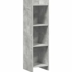 vidaXL Boekenkast Concerte Grijs 30 x 30 x 111 cm Bewerkt hout