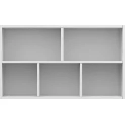 vidaXL Boekenkast/dressoir 50x25x80 cm bewerkt hout wit