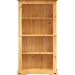 vidaXL Boekenkast grenenhout met 4 planken Corona-stijl 80x29x150 cm