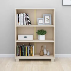 vidaXL Boekenkast HAMAR 85x35x112 cm massief grenenhout honingbruin