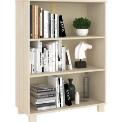 vidaXL Boekenkast HAMAR 85x35x112 cm massief grenenhout honingbruin