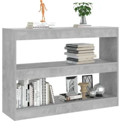 vidaXL Boekenkast/kamerscherm 100x30x72 cm betongrijs