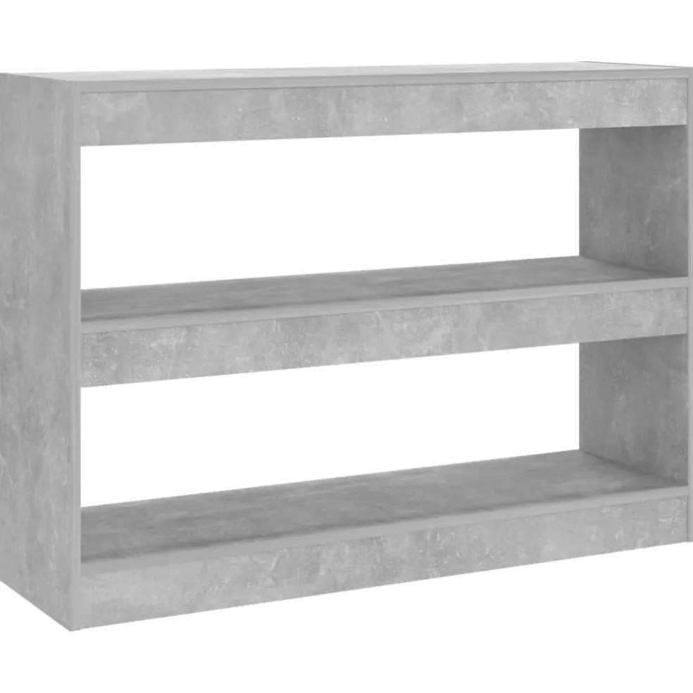 vidaXL Boekenkast/kamerscherm 100x30x72 cm betongrijs