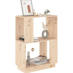 vidaXL Boekenkast/kamerscherm 51x25x70 cm massief grenenhout