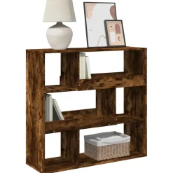 vidaXL Boekenkast / kamerscherm 100x33x94,5 cm gerookt eikenkleurig