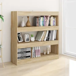 vidaXL Boekenkast/kamerscherm 100x30x103 cm sonoma eikenkleurig