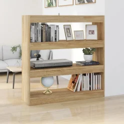 vidaXL Boekenkast/kamerscherm 100x30x103 cm sonoma eikenkleurig