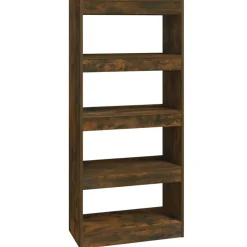 vidaXL Boekenkast/kamerscherm 60x30x135 cm bewerkt hout gerookt eiken
