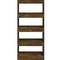 vidaXL Boekenkast/kamerscherm 60x30x135 cm bewerkt hout gerookt eiken
