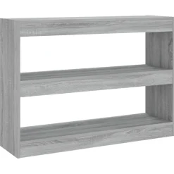 vidaXL Boekenkast/kamerscherm 100x30x72 cm grijs sonoma eikenkleurig