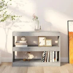 vidaXL Boekenkast/kamerscherm 100x30x72 cm grijs sonoma eikenkleurig