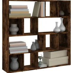 vidaXL Boekenkast/kamerscherm 105x24x102 cm gerookt eikenkleurig