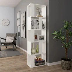 vidaXL Boekenkast/kamerscherm 45x24x159 cm bewerkt hout wit