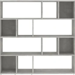 vidaXL Boekenkast/kamerscherm 105x24x102 cm betongrijs