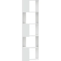 vidaXL Boekenkast 5-laags hoek 50x50x179 cm bewerkt hout wit