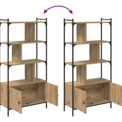 vidaXL Boekenkast 6-laags 76,5 x 30 x 154,5 cm Bewerkt hout