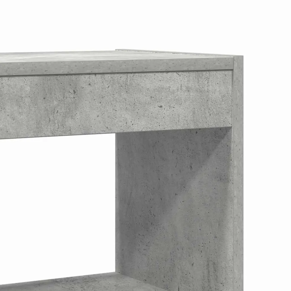 vidaXL Boekenkast 6-laags 80 x 30 x 198 cm Bewerkt hout Beton Grijs