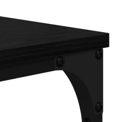 vidaXL Boekenkast 5-laags 99 x 35,5 x 176 cm Bewerkt hout Zwart eiken
