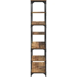 vidaXL Boekenkast 9-laags 91 x 36 x 176 cm Bewerkt hout Oud Hout