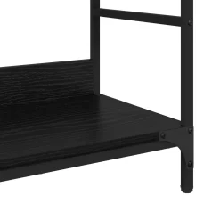 vidaXL Boekenkast 4-laags 78,5 x 33 x 82 cm Bewerkt hout Zwart eiken