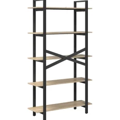 vidaXL Boekenkast 5-laags 100 x 33,5 x 178 cm Bewerkt hout