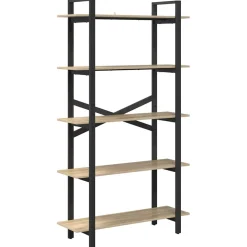 vidaXL Boekenkast 5-laags 100 x 33,5 x 178 cm Bewerkt hout