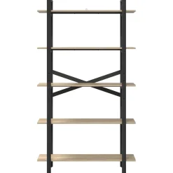vidaXL Boekenkast 5-laags 100 x 33,5 x 178 cm Bewerkt hout