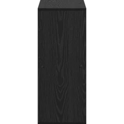 vidaXL Boekenkast 4-laags 69,5 x 29 x 69,5 cm Bewerkt hout Zwart Eiken