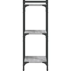 vidaXL Boekenkast 3-laags 40x30x86 cm bewerkt hout grijs sonoma
