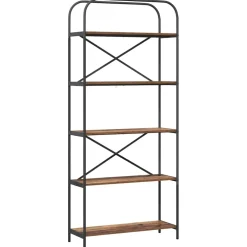 vidaXL Boekenkast 5-laags 80 x 30 x 183 cm Bewerkt hout Oudhout