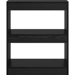 vidaXL Boekenkast 2-laags 60 x 30 x 72 cm Bewerkt hout Zwart Eiken