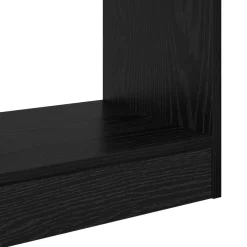 vidaXL Boekenkast 2-laags 60 x 30 x 72 cm Bewerkt hout Zwart Eiken