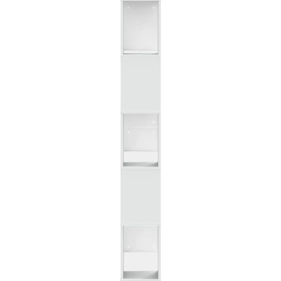 vidaXL Boekenkast 5-laags 80,5x23,5x162,5 cm bewerkt hout wit