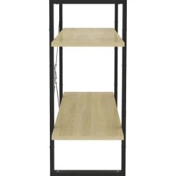 vidaXL Boekenkast met 2 schappen 80x30x70 cm bewerkt hout sonoma eiken