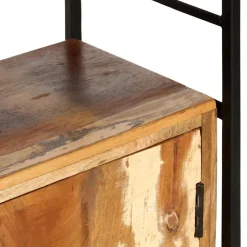 vidaXL Boekenkast met 4 schappen 124x30x180 cm massief gerecycled hout