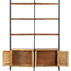 vidaXL Boekenkast met 4 schappen 124x30x180 cm massief gerecycled hout