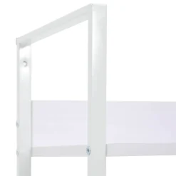 vidaXL Boekenkast met 3 schappen 60x27,6x90,5 cm bewerkt hout wit