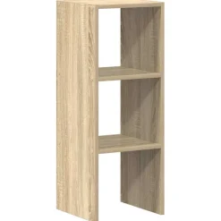 vidaXL Boekenkast stapelbaar 30x30x80 cm bewerkt hout sonoma eiken