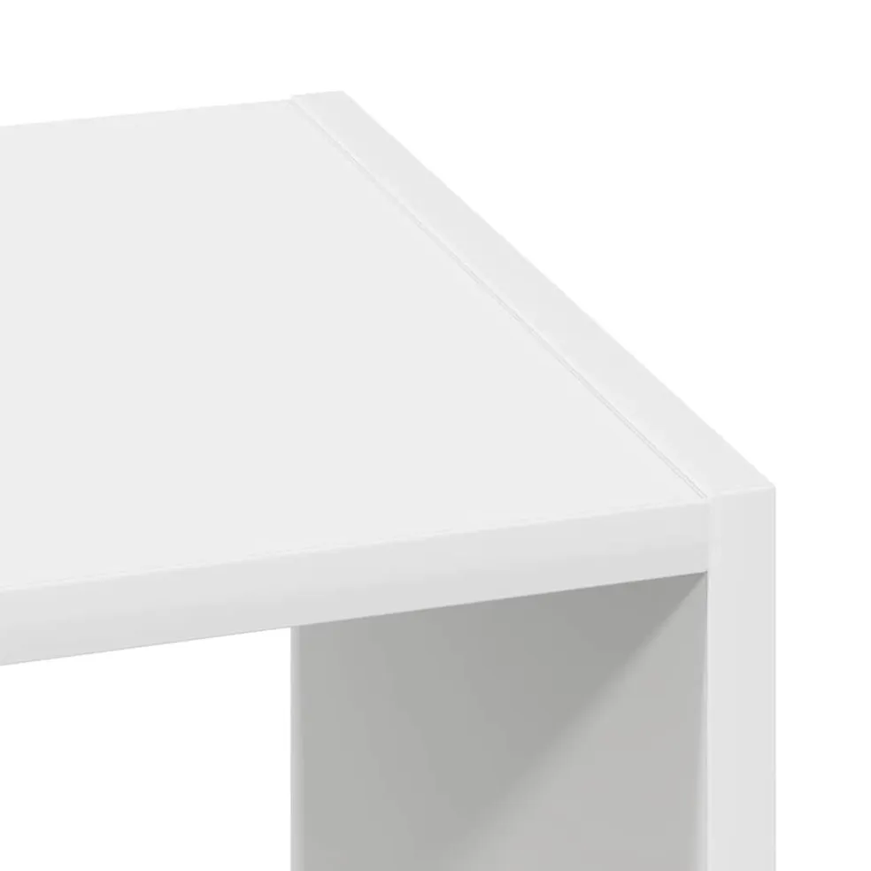 vidaXL Boekenkast stapelbaar 30x30x80 cm bewerkt hout wit