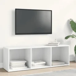 vidaXL Boekenkast/tv-meubel 36x30x114 cm bewerkt hout wit