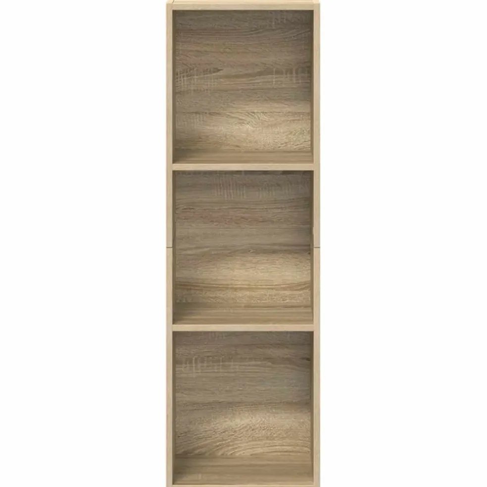 vidaXL Boekenkast/tv-meubel 36x30x114cm bewerkt hout sonoma eikenkleur